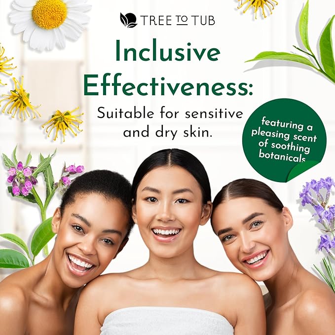 Tree To Tub Glycolic Acid Toner for Face w/Witch Hazel & Hydrating Aloe Vera for Smooth Skin - Minimizes Appearance of Fine Lines & Brightens - Vegan Exfoliating Toner for Women & Men-FemmiqueWomen