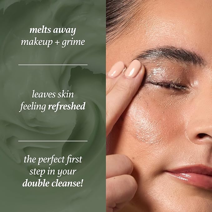 Julep Green Tea Makeup Removing Cleansing Balm – Gentle Cleanser With Green Tea Extract, Easily Removes Stubborn Makeup, Hydrating & Nourishing, Ideal for All Skin Types, 3.4 fl oz-FemmiqueWomen