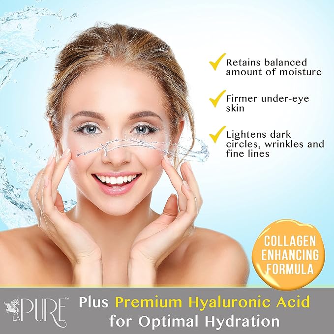 24K Gold Eye Treatment Masks - Under Eye Patches, Under Eye Bags Treatment, Eye Mask for Puffy Eyes, Anti-Wrinkle, Dark Circles, Gel Pads 15 Pairs-FemmiqueWomen