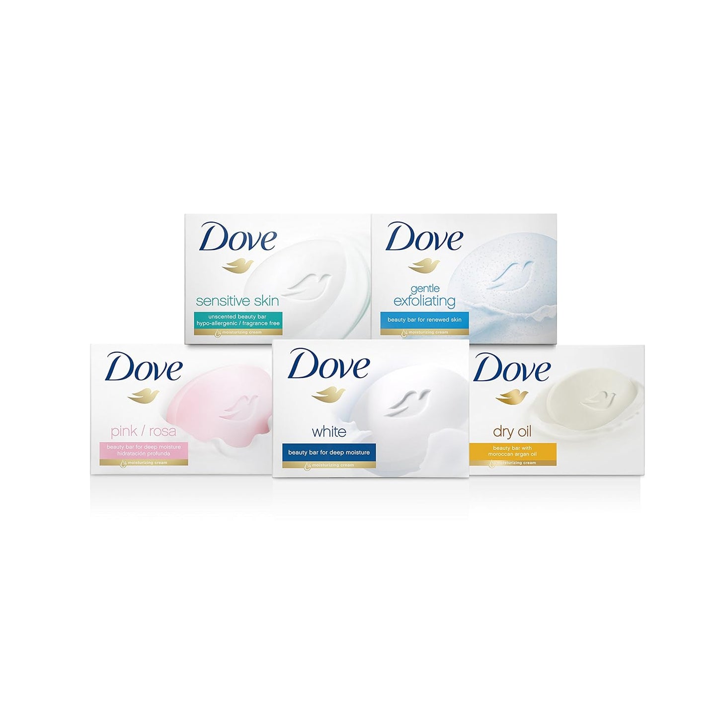 Dove Beauty Bar, Sensitive Skin 4 oz, 14 Bar-FemmiqueWomen