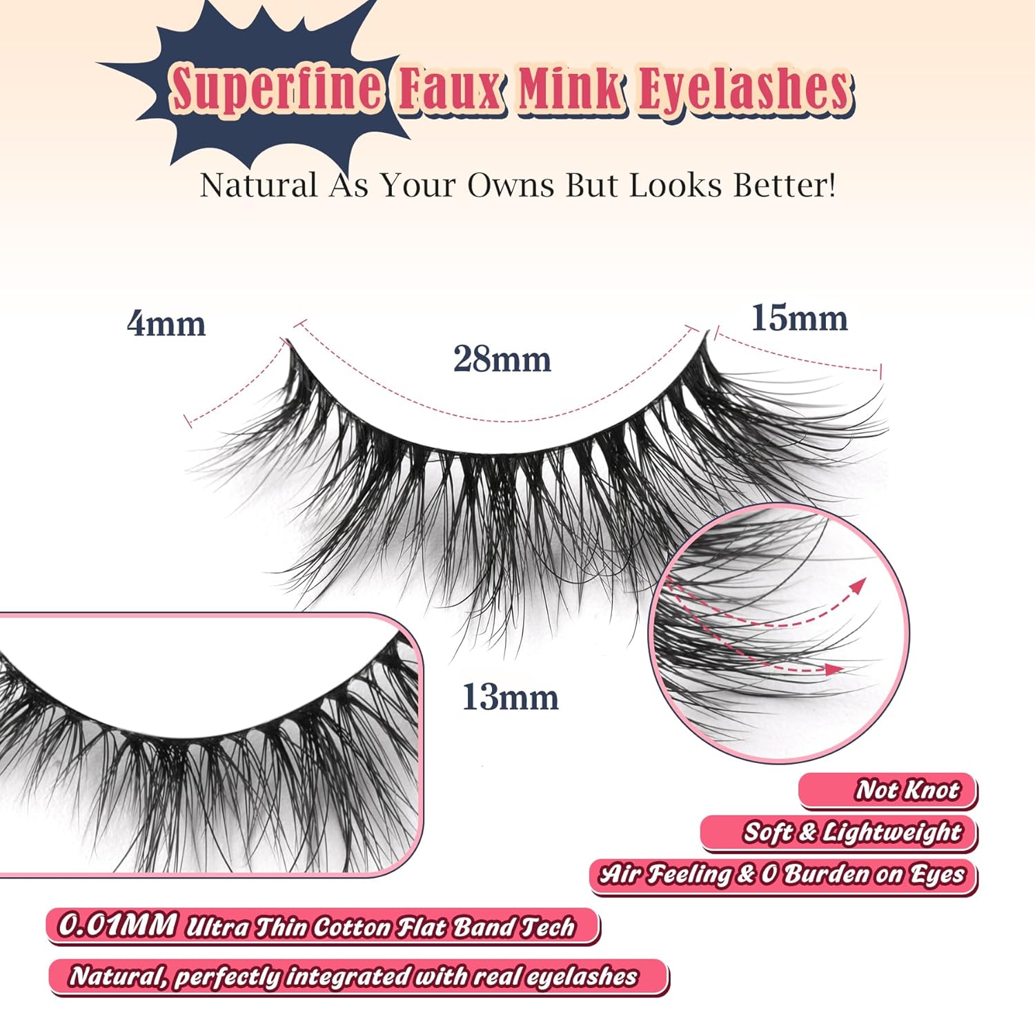Cat Eye Lashes Wispy Eyelashes Manga Cat Eyelashes Natural Look 15mm Wispy False Lashes 3D Volume Fake Eyelashes Anime Lash Soft Faux Mink Lashes 7 Pairs Lashes Pack Siligli-FemmiqueWomen