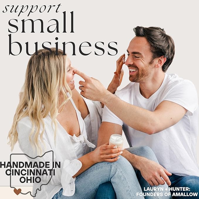 Amallow 100% Grass Fed Beef Tallow for Skin Care - Face + Body - Whipped Moisturizer - Natural Lotion, 4 FL. oz. (Orange Creamsicle)-FemmiqueWomen