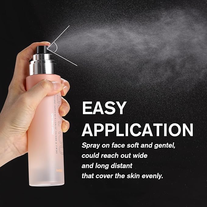 UCANBE Dewy Makeup Setting Spray, Moisturizing Finishing Spray Long Lasting Face Mist, Lightweight Hydrate Make Up Spray for Natural Glow, 7 Fl Oz Large Size-FemmiqueWomen