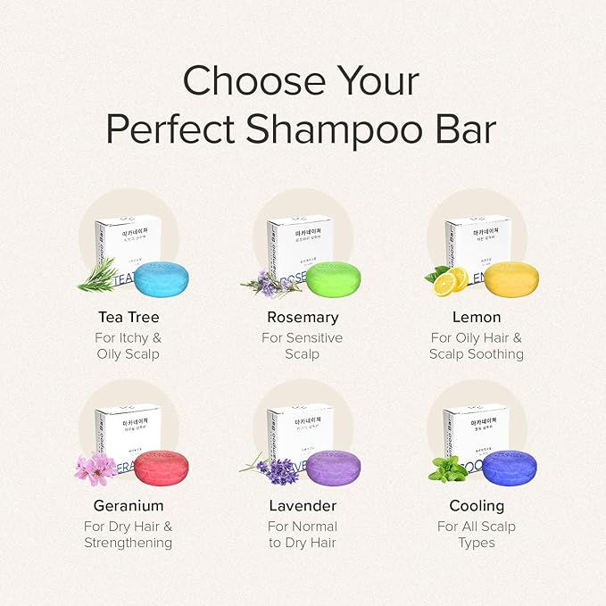 Maka Nature Low-Carbon Shampoo Bar | Korean K-Beauty Haircare with Natural Ingredients for Scalp & Hair Types | Vegan, Eco-Friendly, pH balanced, 3.35oz (Lemon)-FemmiqueWomen