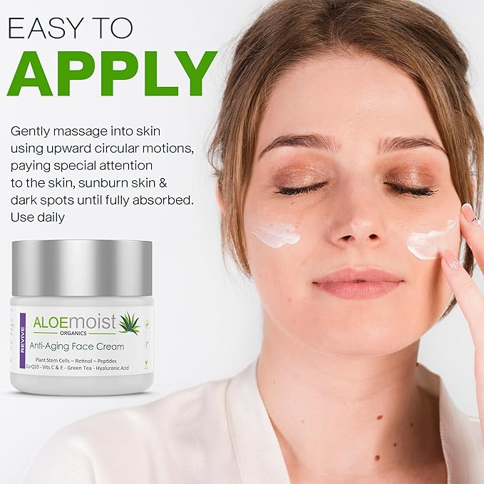 Advanced Retinol Cream for Face | Revive Anti Aging Face Cream for Women & Men Topical Retinoid Wrinkle Repair Day or Night Moisturizer, Organic Retinol Facial Moisturizer for Aging Skin Care, 2 Pack-FemmiqueWomen