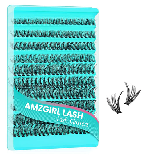 Lash Clusters 200pcs, Eyelash Extension Kit 40D D Curl Diy Cluster Eyelashes Extensions Lash Bond and Remover Waterproof Lash Applicator Tools for 8-18mm Mix Lashes Beginner Self Use-FemmiqueWomen