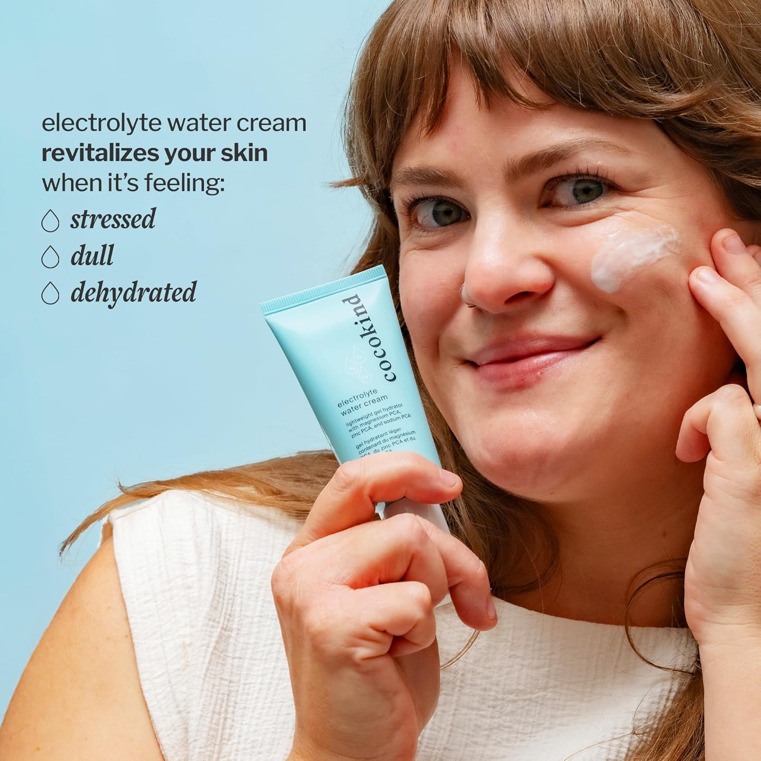 Cocokind Electrolyte Water Cream | Lightweight Water Gel Moisturizer | Balanced Hydrating Day Cream for All Skin Types | 1.7 Fl Oz-FemmiqueWomen