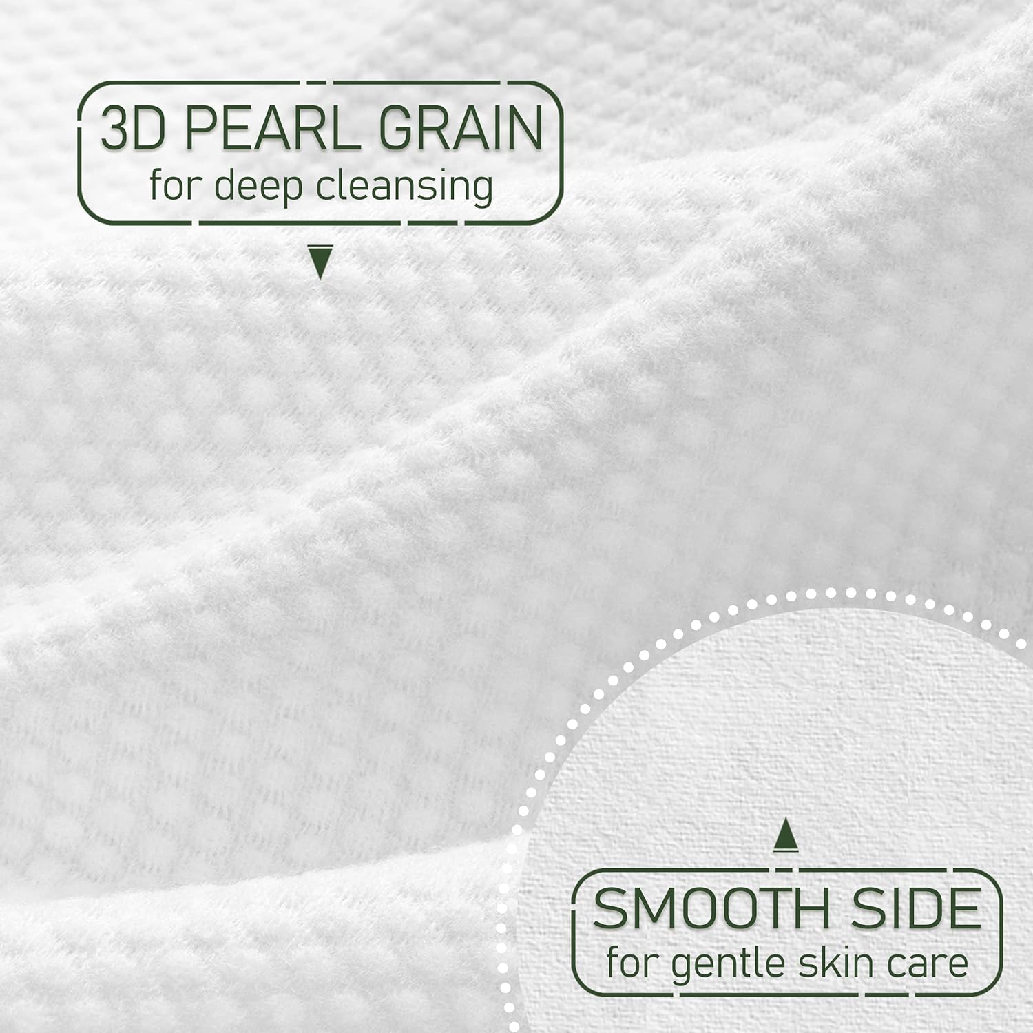 Bamboo Viscose Disposable Face Towel Biodegradable Large Dry Face Wipes 120 Count Extra Thick Soft Clean Facial Towels for Sensitive Skin, Makeup Removing, Facial Cleansing-FemmiqueWomen