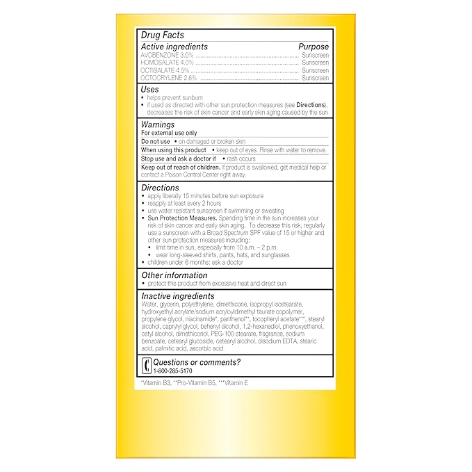 Olay Face Moisturizer, Complete with Sunscreen SPF 15, Daily Facial Lotion for Normal Skin, Lightweight Hydrating Broad Spectrum Sun Protection - Vitamin C, E, and Niacinamide - 6 Oz 2 Pack-FemmiqueWomen