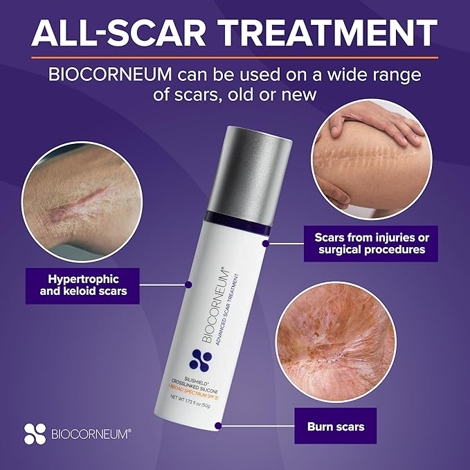Advanced Scar Treatment with Silishield® & SPF 30 20g - Made in the USA, Fast-Drying, Water-Resistant Silicone Scar Gel - Surgeon Recommended for New & Old Scars - Suitable for Children Over 6 Months-FemmiqueWomen