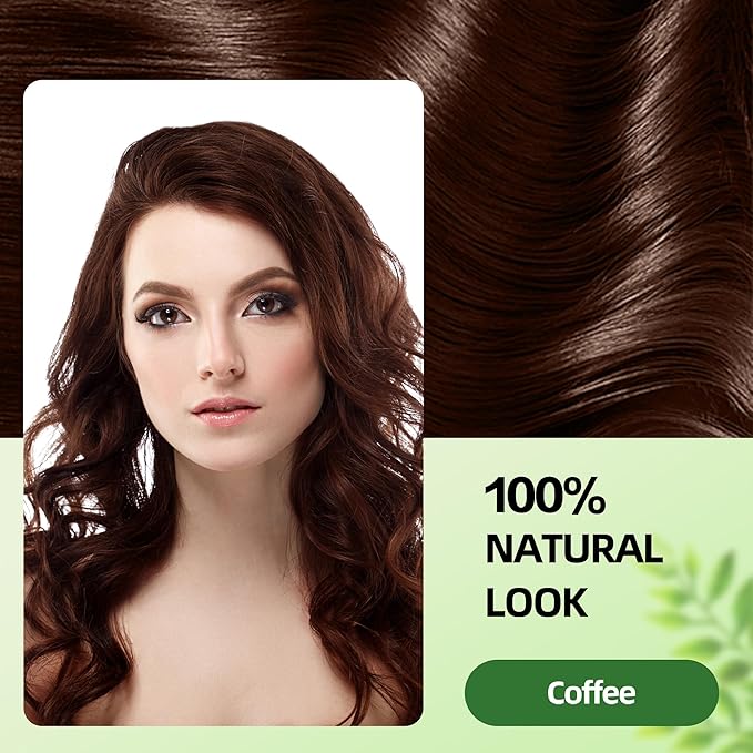 Hair Dye Shampoo 3 in 1 for Gray Hair Coverage, Argan nut Natural Shampoo Hair Dye for Women & Men/Ammonia-Free 500ml(Coffee)-FemmiqueWomen