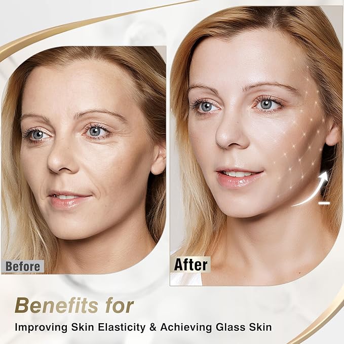 ISTON 6 Pack Bio-Collagen Real Deep Anti Wrinkle Lifting Mask,Overnight Hydrating Face Mask for All Skin Types -Pore Minimizing,Elasticity Enhancing,Firming,Moisturizing-FemmiqueWomen