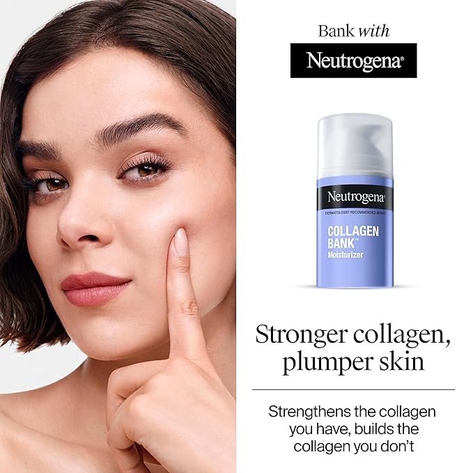 Neutrogena Collagen Bank Face Moisturizer, Larger Size Anti-Aging Face & Neck Collagen Cream, Bakuchiol, Face Lotion Supports Skin’s Natural Collagen for Visibly Plump Skin, 2.7 fl. oz-FemmiqueWomen