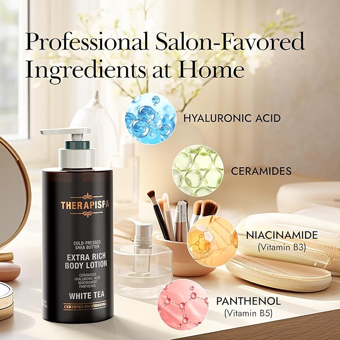 Scented Body Lotion for Women – Deep Hydration Moisturizer with Shea Butter, Ceramides & Panthenol for Dry Skin – Loved by All Genders (Acacia, 17.0 fl oz)-FemmiqueWomen