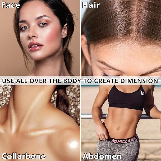 3 Pcs Contour Stick, Highlighter Stick, Blush Stick, Cream Contour Kit with Contour Brush, Create Face Contour, Non-greasy, Waterproof Long-lasting Effect for Women (1+3+4,LIGHT)-FemmiqueWomen