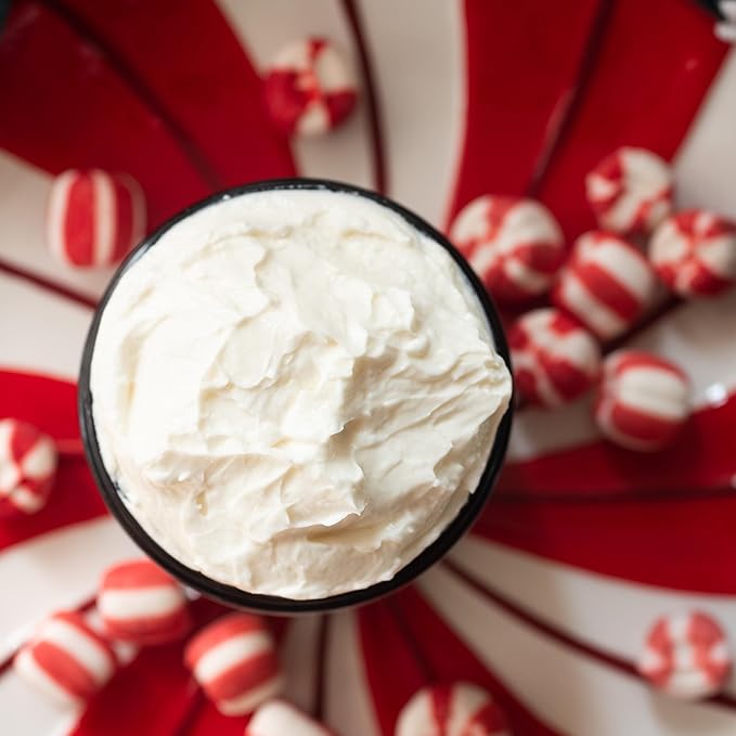 Peppermint Vanilla Body Butter - Natural Lotion for Women with Shea Butter & Jojoba Oil - Non-Greasy Whipped Body Lotion for Dry Skin - Vanilla Scented Peppermint Body Lotion-FemmiqueWomen