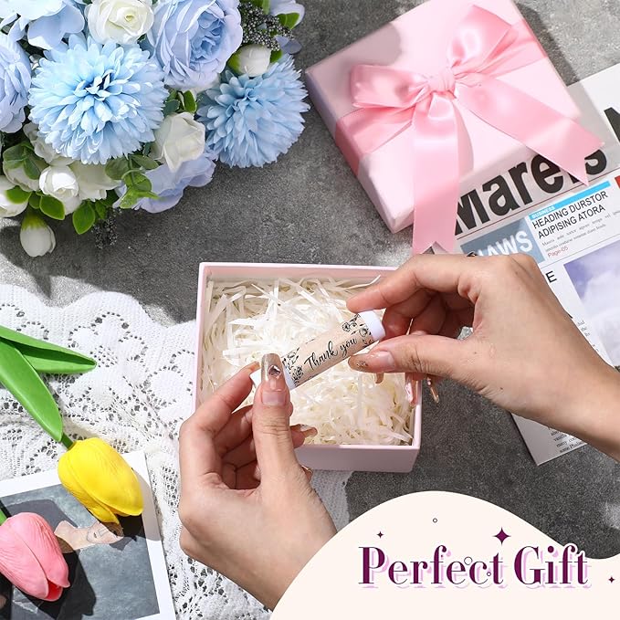 30 Pcs Thank You Lip Balms Bulk Wedding Bridal Shower Favors for Guests Wedding Souvenirs Moisturizing Floral Lip Balm Gifts for Bachelorette Party Bridesmaid Baby Shower, Classic Wood Grain-FemmiqueWomen