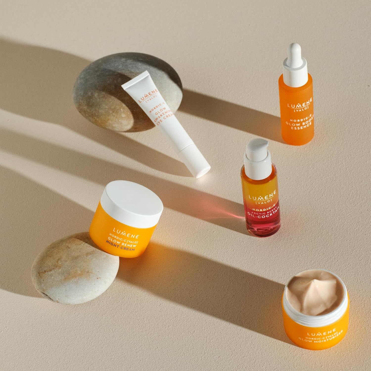 Lumene Nordic-C [Valo] Glow Renew Night Cream - Revitalizing Facial Moisturizer with Arctic Cloudberry, Hyaluronic Acid and Vitamin C - Radiance-Boosting Vegan Skin Care (1.7 oz)-FemmiqueWomen