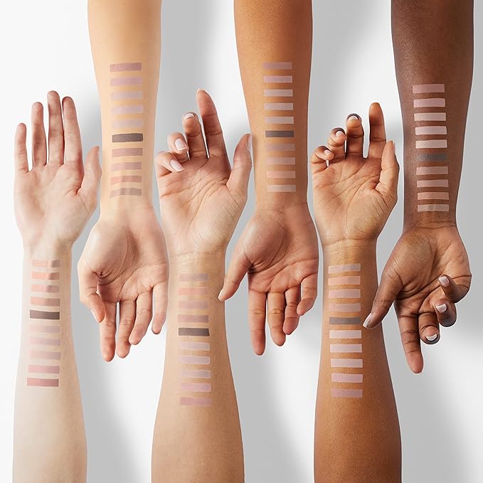 10 Colors Eyeshadow Palette Matte Naked Eye Shadow Makeup,High Pigmented, Naturing-Looking, Ultra-Blendable,Long Lasting High Pigment Nude Eyeshadow with 3 Eyeshadow Brush(Milk Tea)-FemmiqueWomen