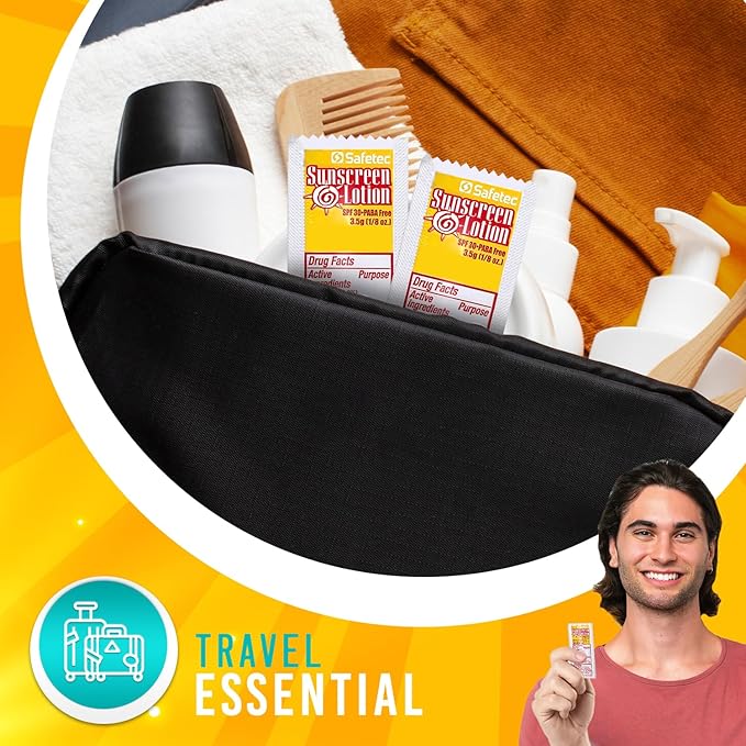 Sunscreen Lotion, SPF30 Protection and PABA Free, Individual Packets of Sunscreens (Pack of 1000) – Travel Size Sun Screen for Outdoors, Bundled with reclosable Homesphere bag-FemmiqueWomen