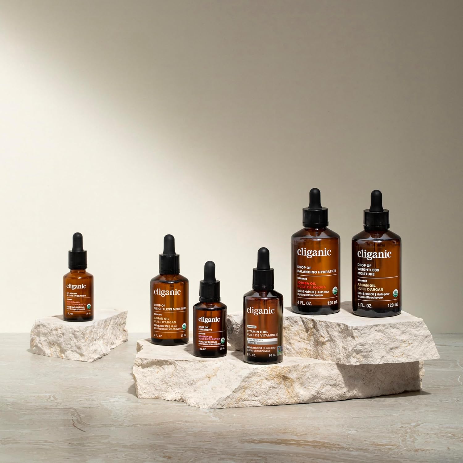 Cliganic Pure Vitamin E Oil for Skin, Scars, Hair & Face - 60,000 IU, Non-GMO Verified | Natural D-Alpha Tocopherol-FemmiqueWomen