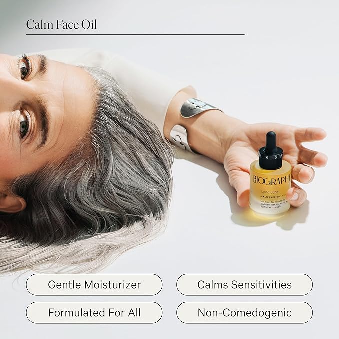 Biography Long June Quieting Face Oil, 30ml - Natural Smoothing & Clarifying Dry Oil. Clarifying, Moisturizing & Hydrating Beauty Facial Oil for Women w/Camellia, Vitamin E & Marula-FemmiqueWomen