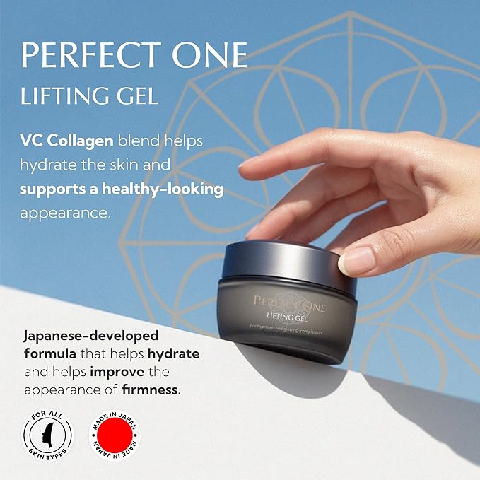 PERFECT ONE Lifting Gel - Helps The Skin Appear Firmer and Moisturized - All-in-One Skin Care Serum, Moisturizer, & Facial Mask - With VC Collagen, Niacinamide, Retinol, and Hyaluronic Acid, 50g-FemmiqueWomen