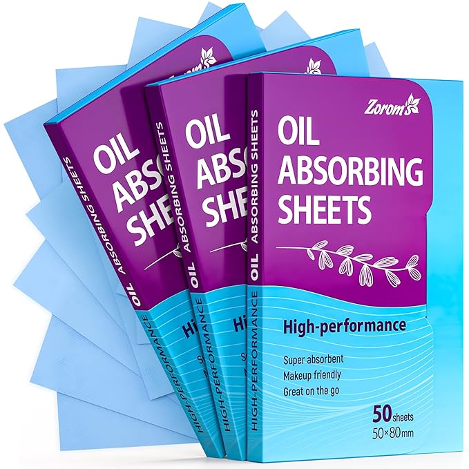 Premium Oil Absorbing Sheets for Face - 3 pack (150 sheets) - Makeup Friendly Oil Blotting Sheets for Face - Blotting Papers for Face with Oily Skin-FemmiqueWomen