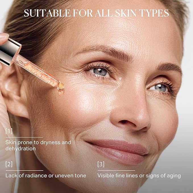 1% Retinol Face Oil with Firming, Smoothing & Glowing– Retinol Serum for Face, Lightweight Squalane Facial Oil for Fine Lines, Texture & Anti-Aging, Gentle for All Skin 1.01 fl oz-FemmiqueWomen