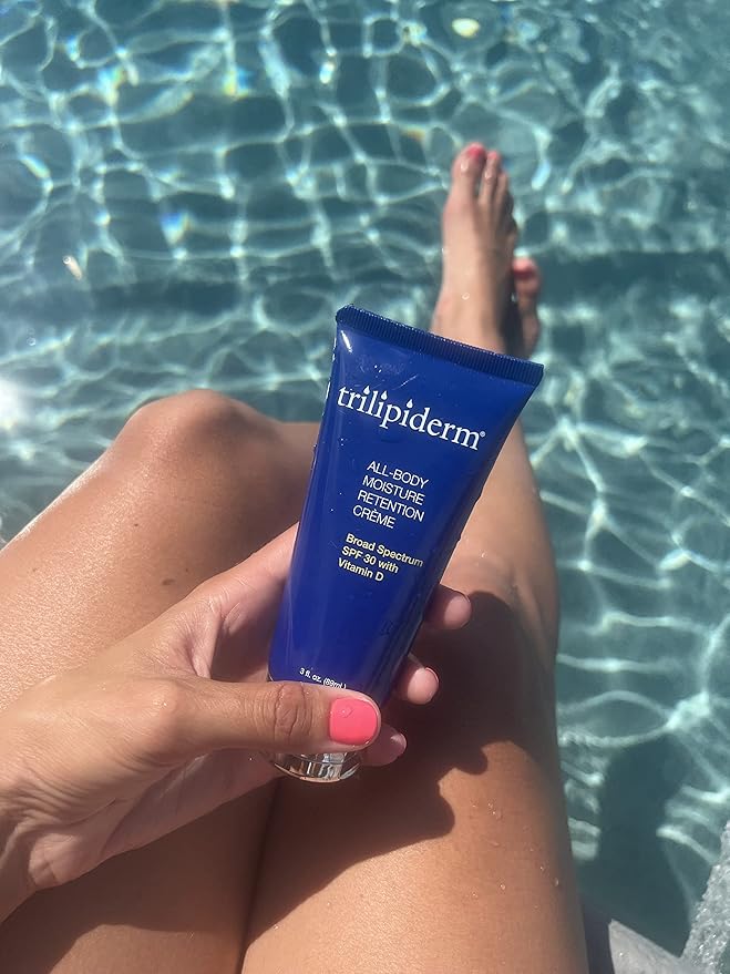 Trilipiderm All-Body Moisture Retention Crème with SPF 30, Vitamin D - 3oz Travel Size Sunscreen-FemmiqueWomen