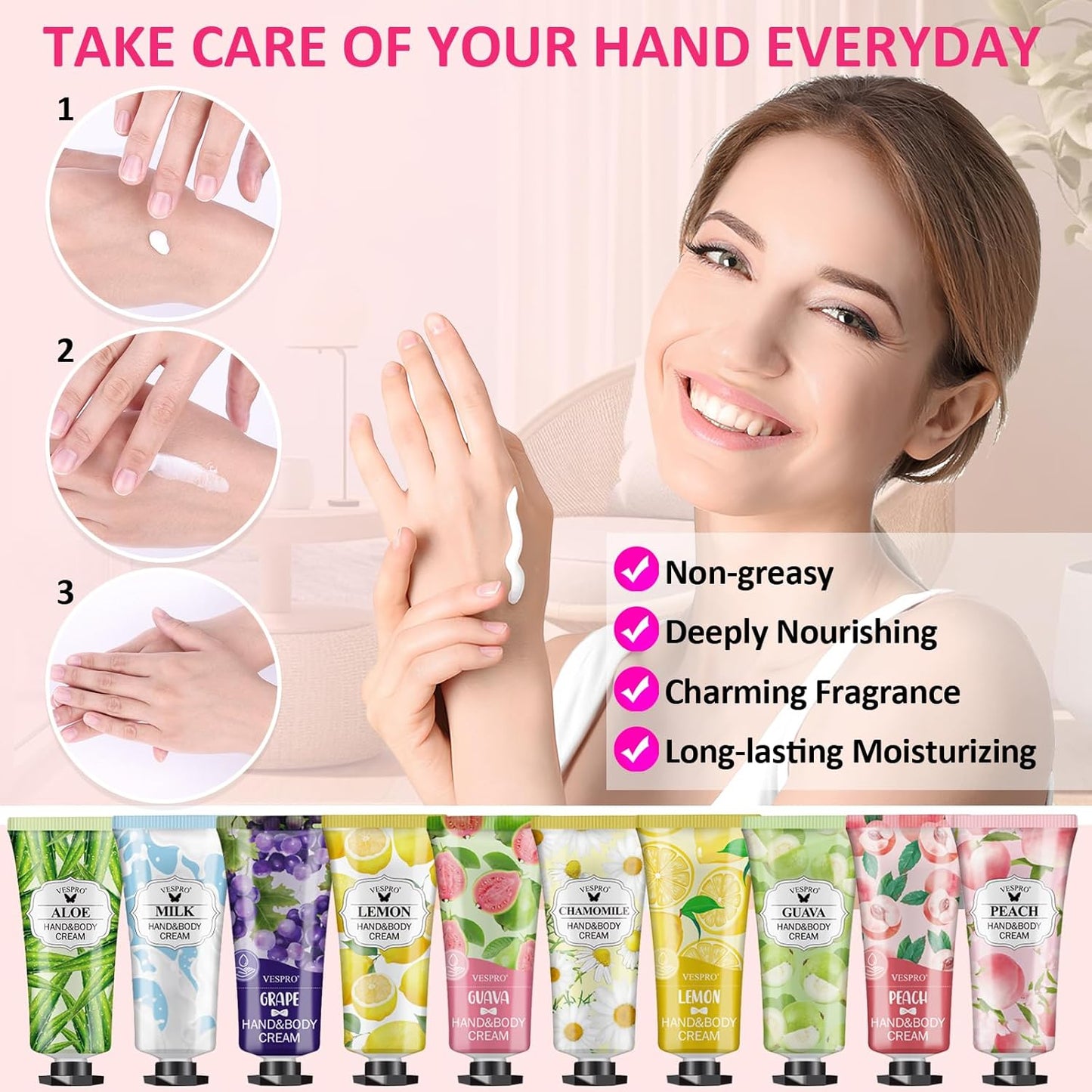 182 Pack Hand Cream Set For Women, Hand Lotion for Bridal Shower Favors, Thank You Gifts, Bridesmaid Gifts, Birthday Gifts and Small Gifts for Women, Hand Lotion Travel Size for Dry Cracked Hands-FemmiqueWomen