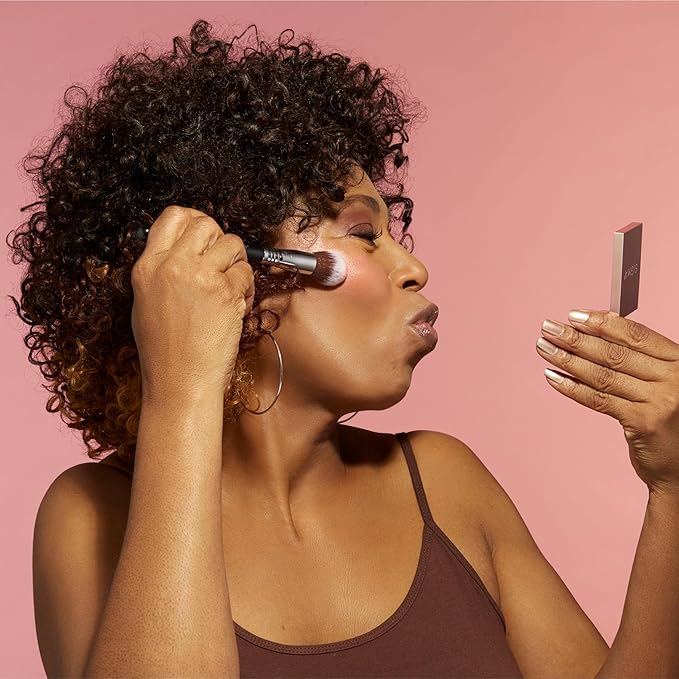 Sigma Beauty F79 Concealer Blend Kabuki Brush – Tapered Concealer Brush for Stippling Any Color-Correcting or Concealing Formula, Use Professional Makeup Brush with Liquid, Cream, or Powder Products-FemmiqueWomen