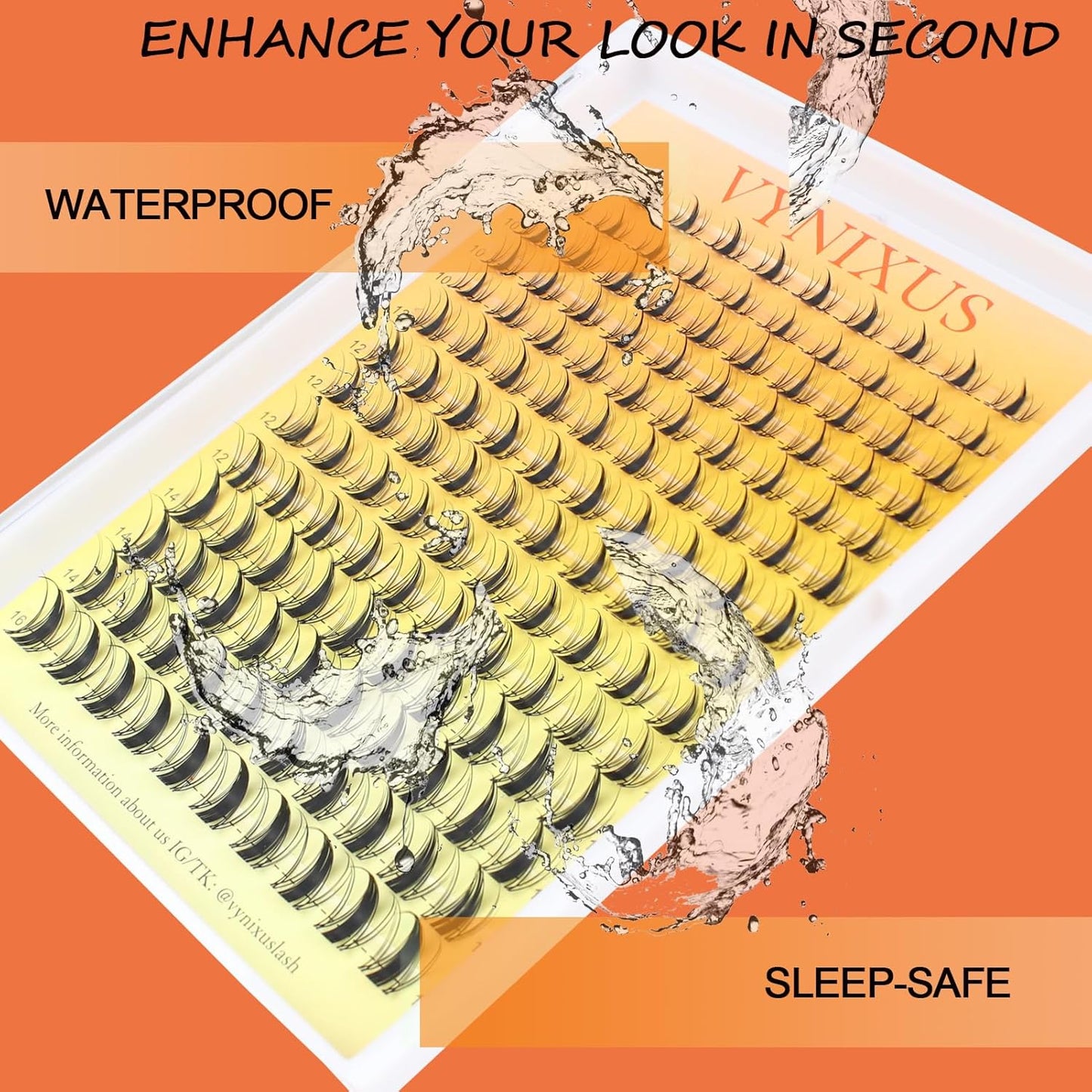 Lash Clusters Wispy Individual Lashes Fluffy Eyelash Clusters Spiky Wet-Look Cluster Eyelash Extensions Natural Cluster Lashes Ultra-Thin Invisible Band (Fairy-0.07D-Mix8-16)-FemmiqueWomen