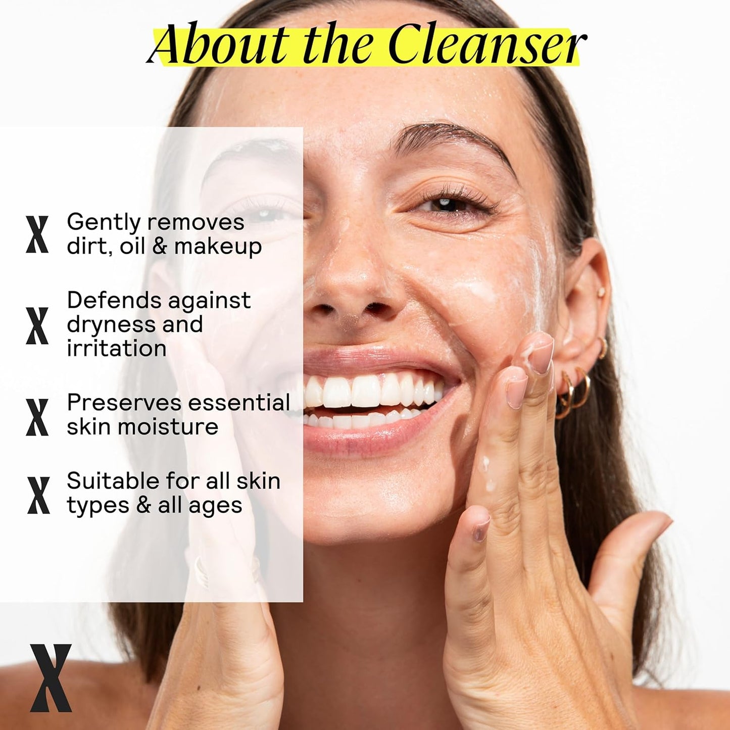 Face Wash - Gentle & Hydrating Face Cleanser for Sensitive Skin - Ceramides, Hyaluronic Acid & Glycerin - No Common Irritants - Non-Foaming - Soap Free - Fragrance Free - 7 Ounce-FemmiqueWomen