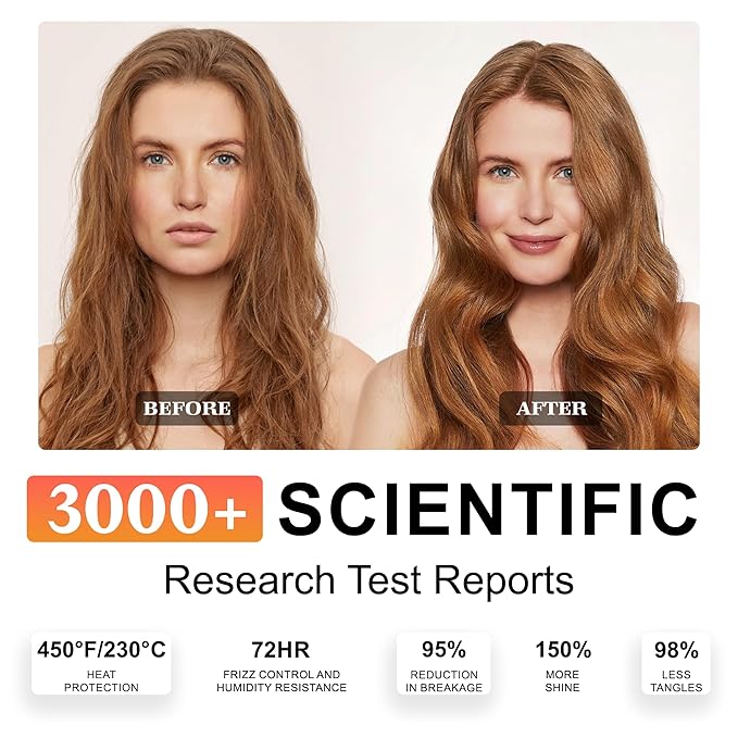 24K Gold Hair Oil, Repair Shine Serum with Coconut, Argan & Olive Oils - Heat Protectant and Frizz Control - Vegan, Lightweight Leave-In Treatment for Dry Damaged Hair (2.02 Fl Oz (Pack of 1))-FemmiqueWomen