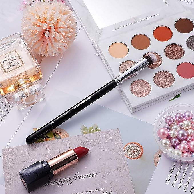 Crease Eyeshadow Brush, EIGSHOW Precision Eye Shadow Blending Brushes for Base Application Smudging Defining, Soft, Dense Bristles (E802)-FemmiqueWomen