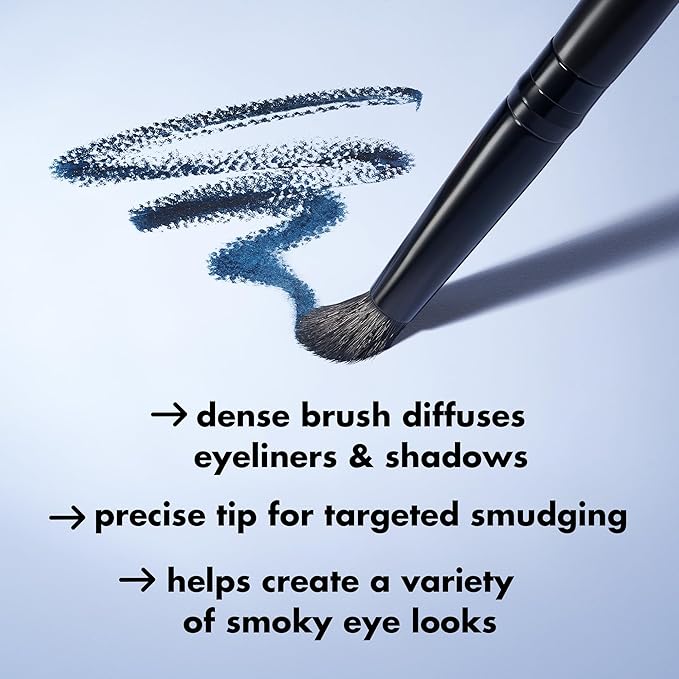 e.l.f. Smudge 'N Smoke Eyeliner Brush, Multi-Use Eyeshadow & Eyeliner Brush For Creating A Perfect Smoky Eye, Vegan & Cruelty-Free-FemmiqueWomen