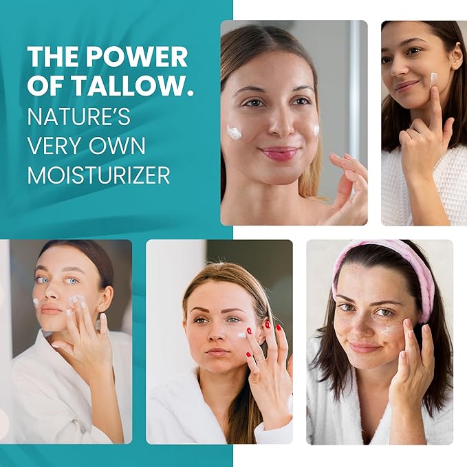 Original Sculpt & Tone Balm Beef Tallow for Skin Women |Grass Fed Beef Tallow and Honey Balm for Face | Under Eye Firming Cream Tightening Lifting Sagging Skin Beef Tallow Moisturizer-FemmiqueWomen