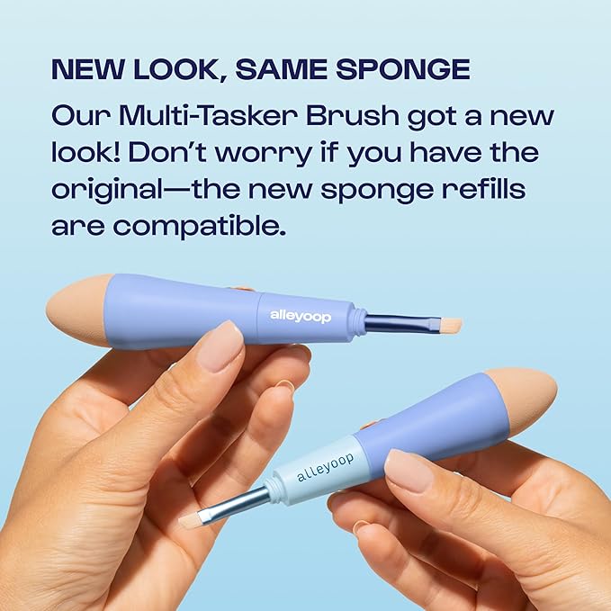 Alleyoop Multi-Tasker 4-in-1 Makeup Brush - All-in-One Multi-Tasking Blending Sponge Refill 2-Pack-FemmiqueWomen