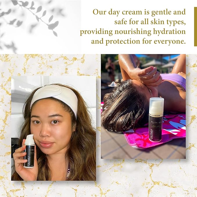 Calithea Day Cream Facial Moisturizer for Healthy, Glowing, Balanced Skin with Aloe Vera, Prickly Pear, Olive Oil-FemmiqueWomen