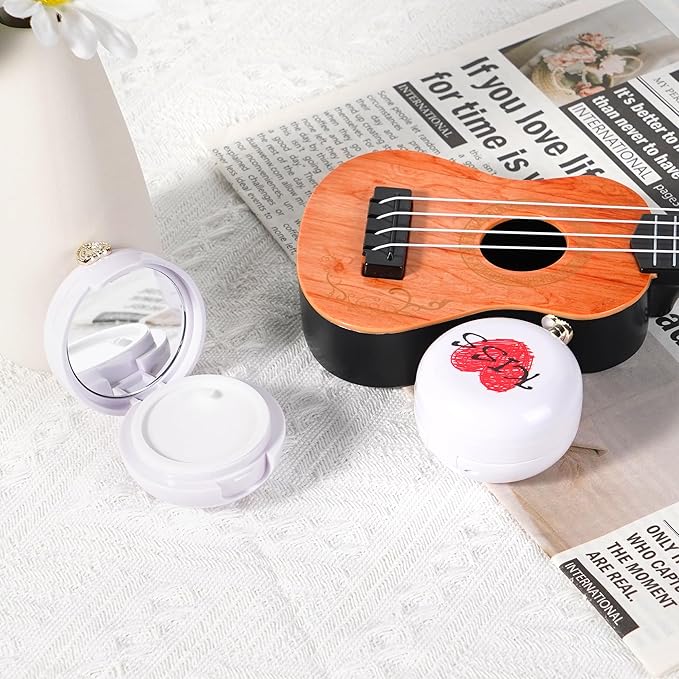 2 Pack Lip Balm Containers,Plastic Portable Empty Lip Balm Container with Mirror and Silicone Lip,Empty Lipstick Dispenser Box for Travel,Home-FemmiqueWomen