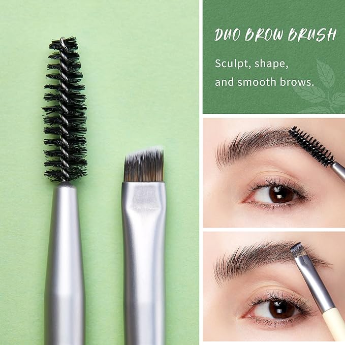 Jessup Eyeshadow Brush Set 8pcs Eye Makeup Brushes Premium Cruelty-Free Eyeshadow Blending Concealer Eyebrow Eyeliner Spoolie Brush Kit T328-FemmiqueWomen