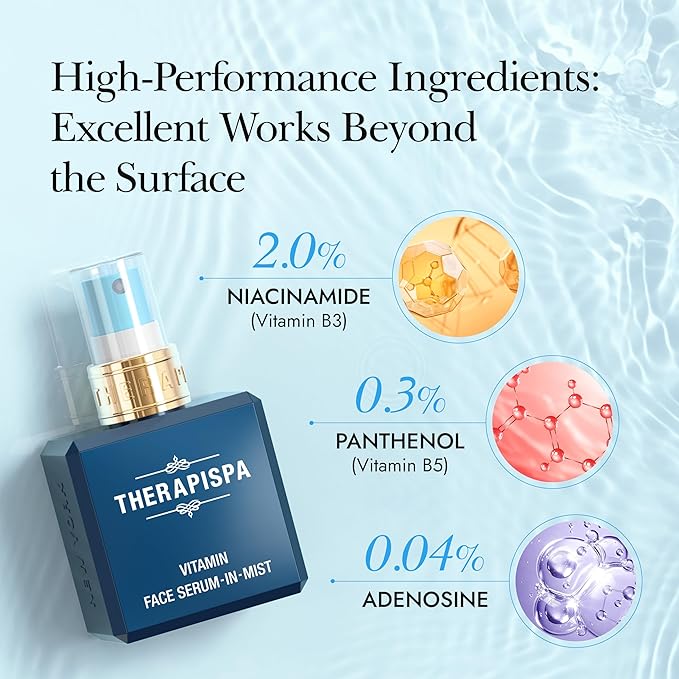 Face Serum-In-Mist – Refreshing Face Mist & Spray Serum with Niacinamide, Panthenol & Hyaluronic Acid for Hydration, Balance & Skin Vitality (Phyto, 2.0 fl oz)-FemmiqueWomen