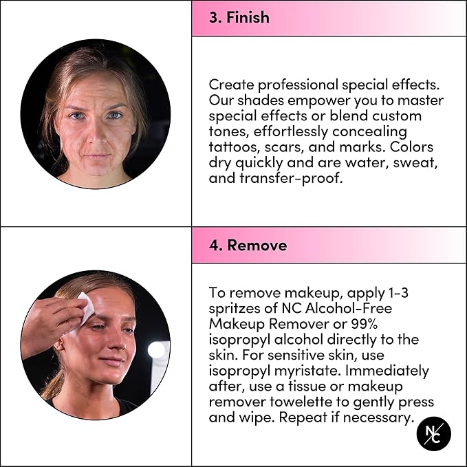 12 Color Dark Flesh Tone Alcohol Activated Makeup Palette for Special Effects - Waterproof Dark Flesh Tone Makeup for Professional Makeup Artists-FemmiqueWomen