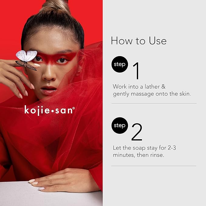 Kojie San Skin Brightening Brush Set - Original Kojic Acid Soap That Helps Reduces Dark Spots & Other Types of Skin Damage – 65g x 6 Bars and Relumins Deep Pore Facial Cleansing Brush-FemmiqueWomen