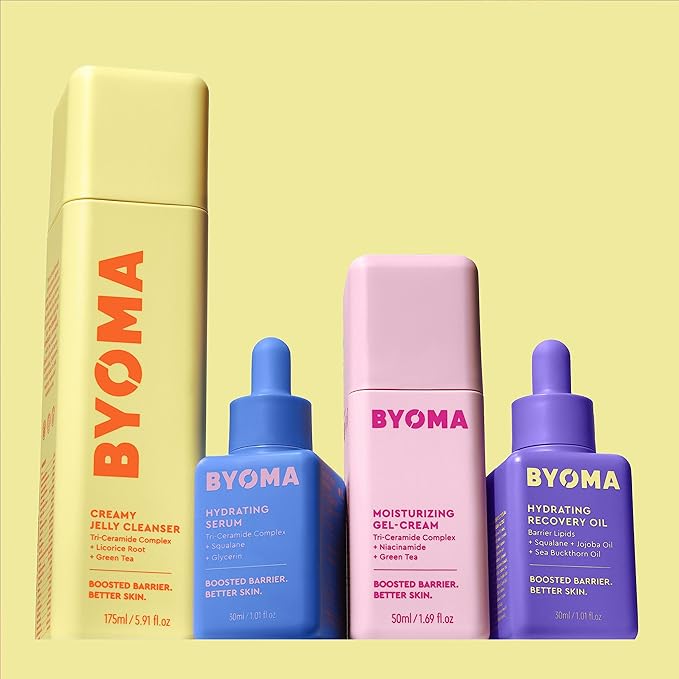 BYOMA Hydrating Recovery Oil - Luxury Face Oil with Squalane, Jojoba Oil & Seabuckthorn Oil - Instant Radiant and Glowy Skin - Barrier Repair Facial Oil - 1.01 fl. oz-FemmiqueWomen