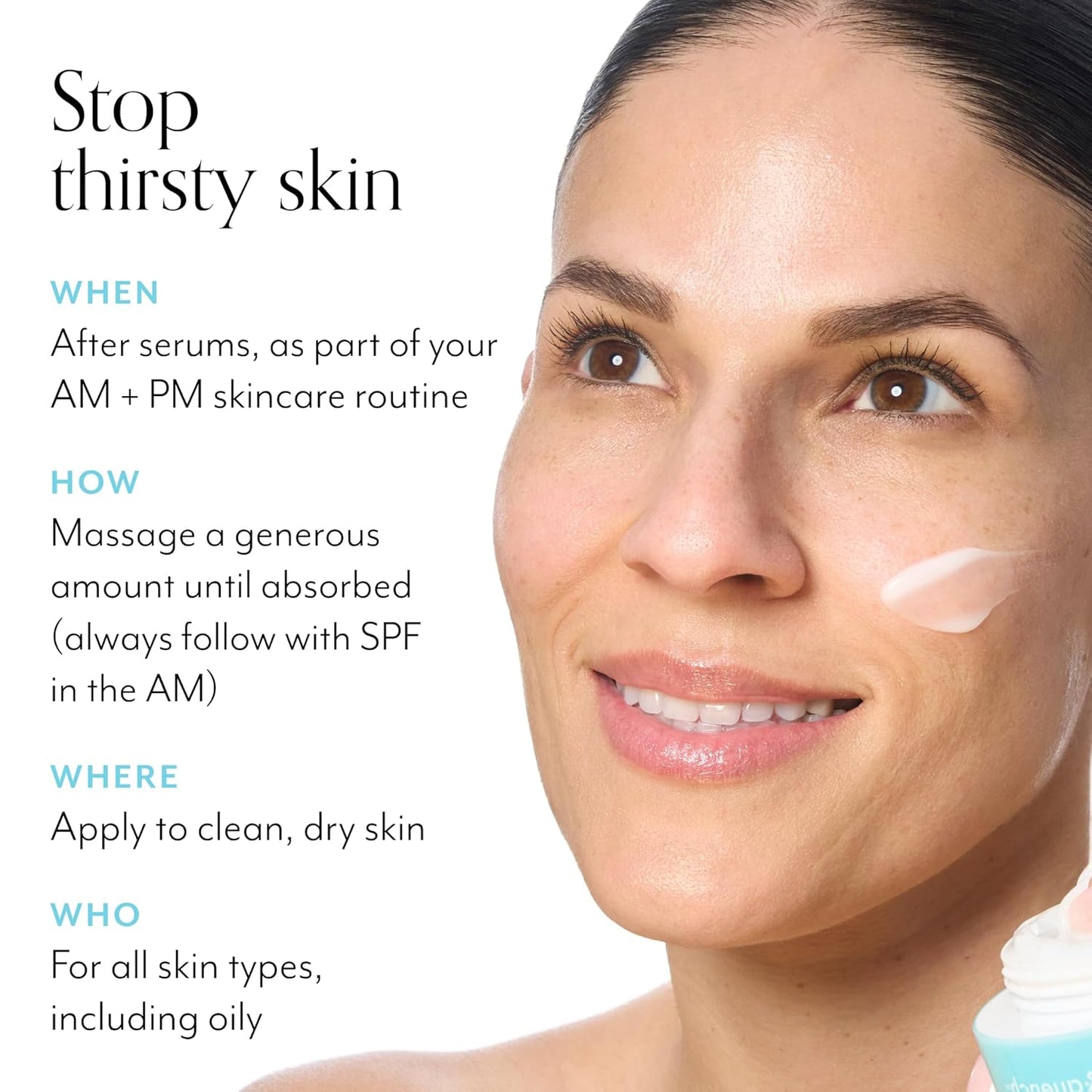 Bliss Drench & Quench Hyaluronic Acid Cream to Water Moisturizer | Lightweight Face Cream with 4 Types of Hyaluronic Acid for All Day Hydration and Plump Skin | Clean Vegan & Cruelty Free 1.7 fl oz-FemmiqueWomen