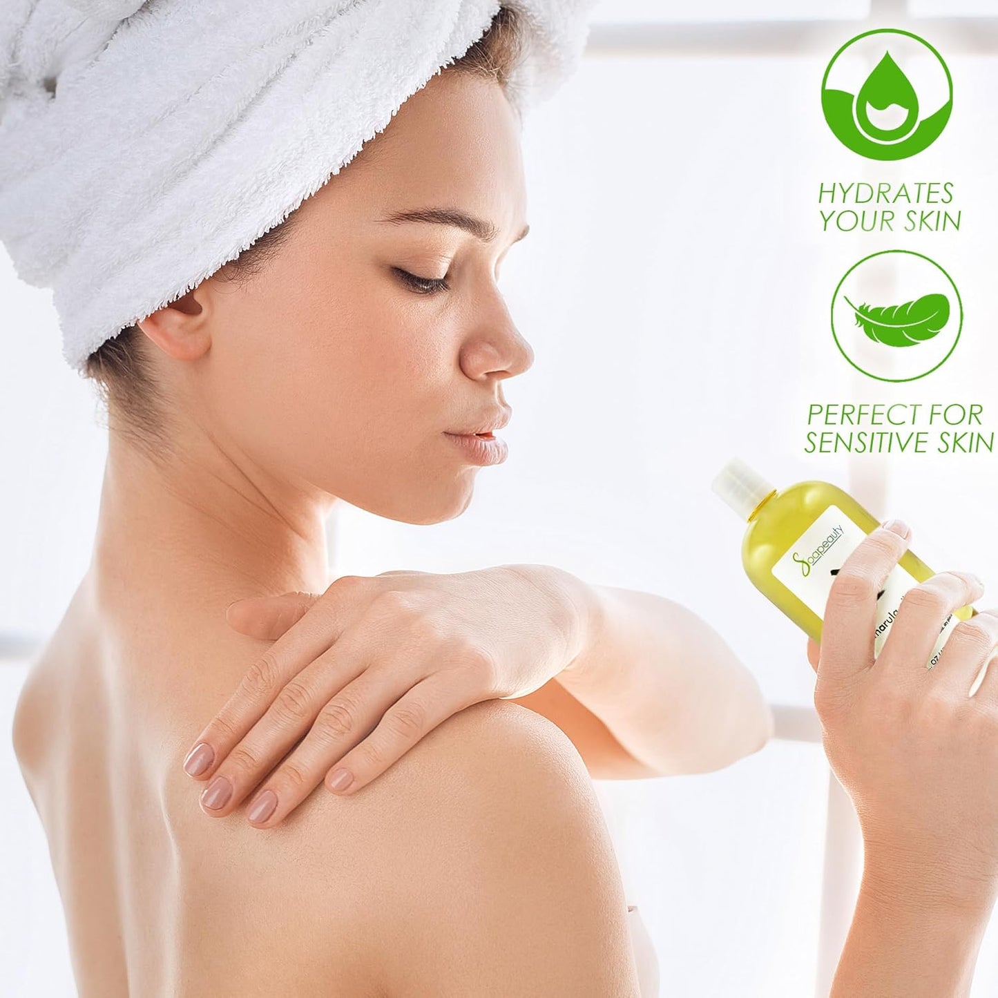 Soapeauty Marula Oil 100% Pure & Natural, Cold Pressed, Rich in Vitamin E & Omega Fatty Acids | Best for Skin, Hair, Face, Nails, and Soap Making | 16 fl oz-FemmiqueWomen