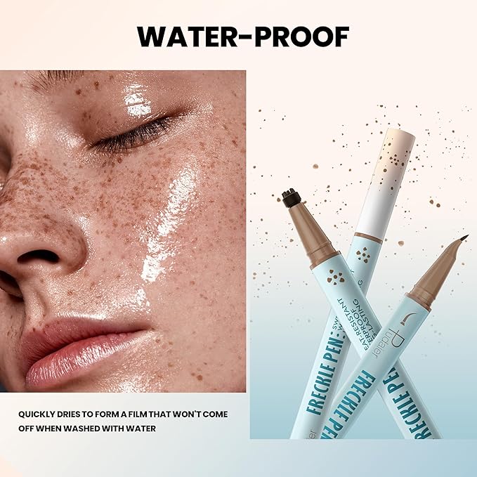 2-in-1 Dual Ended Microblading Freckle Pen & Freckle Stamp,Waterproof Freckle Stamp & Precise 15°Tip for Natural Lifelike Freckle Makeup,Perfect Make up,Last 24Hrs.-FemmiqueWomen
