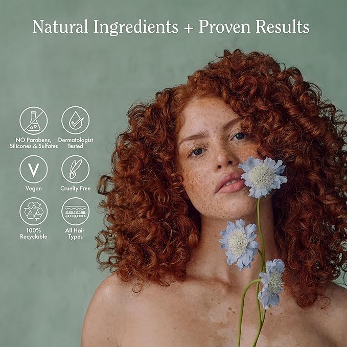 Rizos Curls Biotin Shampoo, Gently Cleanse & Nourish, Rosemary Oil & Oat Protein for Longer and Stronger Hair, Hair is Fuller, Softer & Shinier, 2.5 oz-FemmiqueWomen